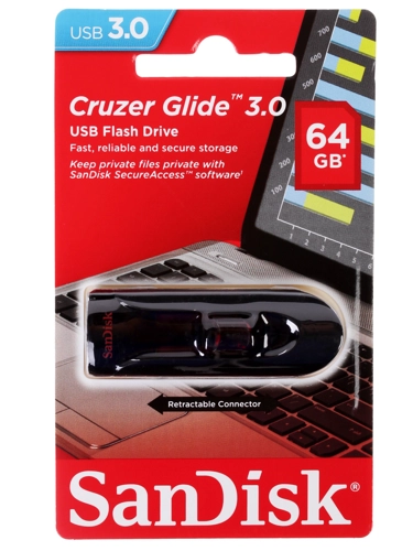 Флеш карта SANDISK Glide 64GB USB 3.0